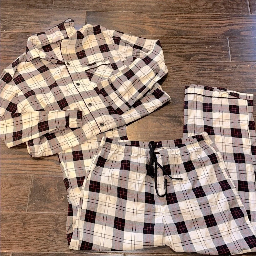 Wondershop mens Plaid Pajama Set size large